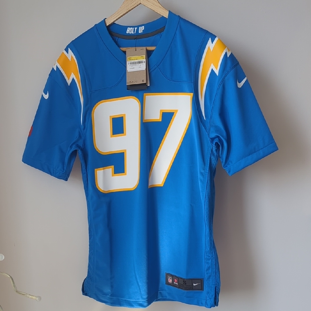 Nike Blue Chargers Jersey 97 Bosa Size S